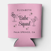 Meiden Bruidsmeisjes Team Roze Afscheid Als Vrouw Blikjeskoeler (Voorkant)