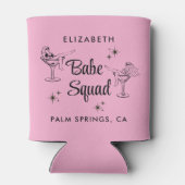 Meiden Bruidsmeisjes Team Roze Afscheid Als Vrouw Blikjeskoeler (Achterkant)