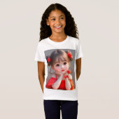 Meiden 'Fine Jersey T-shirt - Schattig Schattige L (Voorkant volledig)