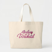 meiden weekendnacht buitenfeest bruidbruiloft leuk grote tote bag (Voorkant)