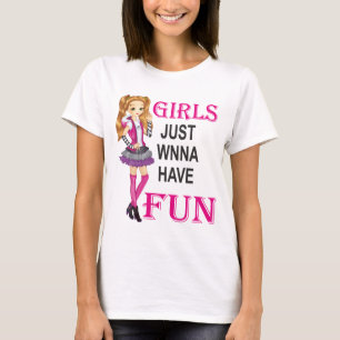 meiden willen alleen maar plezier hebben t-shirt