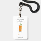 Meidenavakantie Bruidsmeisje Badge (Voorzijde met lanyard)