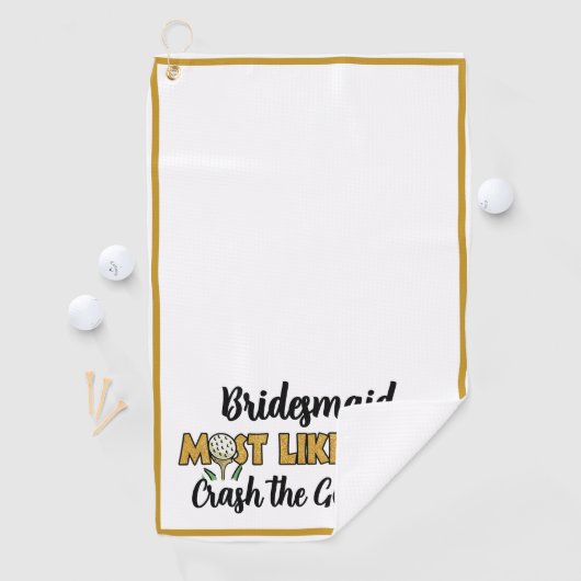 Meidenavakantie Glitter Waarschijnlijk Funny Golfhanddoek (Insitu)