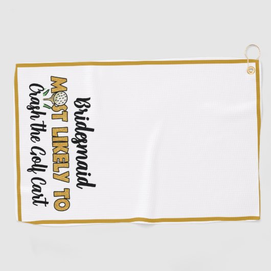 Meidenavakantie Glitter Waarschijnlijk Funny Golfhanddoek (Horizontaal)