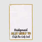 Meidenavakantie Glitter Waarschijnlijk Funny Golfhanddoek (Voorkant)