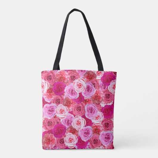 Meidenavakantie Golf Bruidsfeest Roze Bloemmotief Tote Bag (Achterkant)