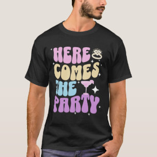 Meidenavakantie Hier komt de bruid Bruid T-shirt