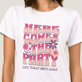 Meidenavakantie Hier Komt Het Feest Groovy T-shirt