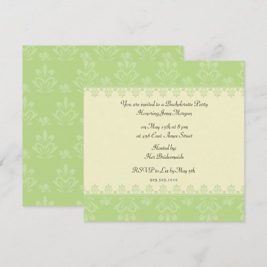 Meidenavakantie Kaart (Voorkant / Achterkant)