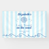 Meidenavakantie Laatste Feest Aan de Kust Spandoek (Horizontaal)