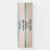 Meidenavakantie-strandfeest op de Cabin-spandoek Spandoek (Verticaal)