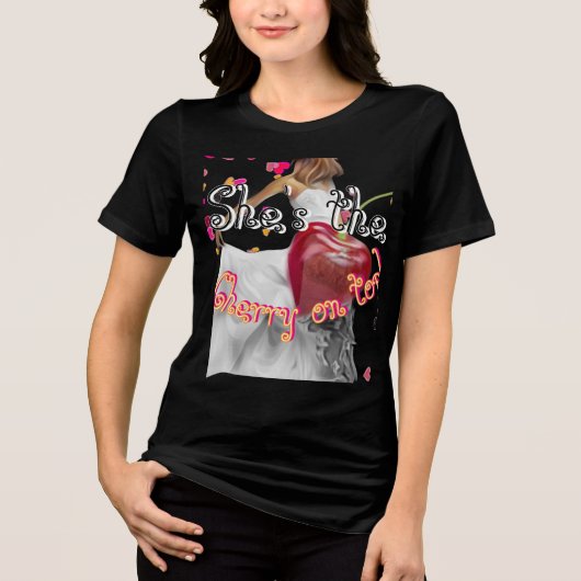 Meidenavakantie  Tri-Blend shirt (Voorkant)