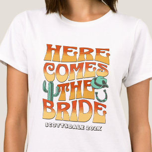 Meidenavakantie Westerse Cowboy Woestijn Hippieach T-shirt
