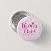 Meidenavje Personaliseerde Roze Naam Ronde Button 3,2 Cm (Voorkant /achterkant)