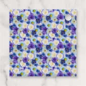 Meidenavond Bruidsfeest Borrel Golf Blauw Bloemmot Bedankjes Labels (Achterkant)