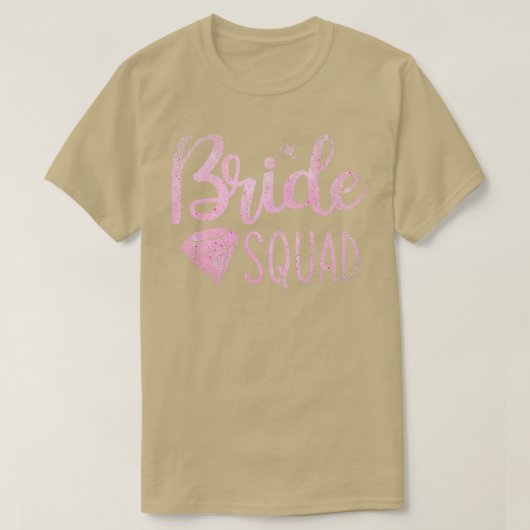 Meidenavond Bruidsfeest Vrouwen Bruid Squad T-shirt (Design voorkant)