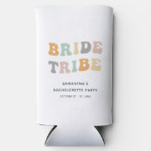 Meidenavond Bruiloft Retro Disco Seltzer Blikjeskoeler (Voorkant)