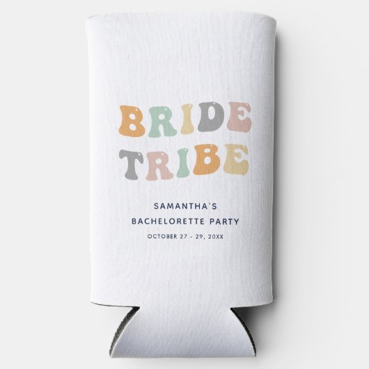 Meidenavond Bruiloft Retro Disco Seltzer Blikjeskoeler (Voorkant)