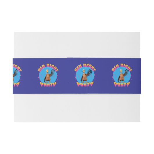 Meidenavond Feest Grappig Bachelorette Feest Uitnodigingen Wikkel (Achterkant Voorbeeld)