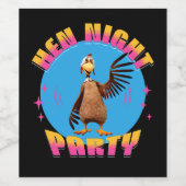 Meidenavond Feest Grappig Bruidsmeisje Feest Wijn Etiket (Enkel label)