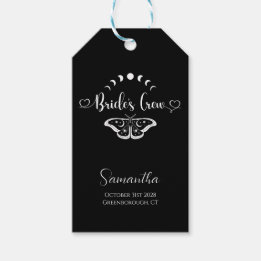 Meidenavond gepersonaliseerd hemels gotisch cadeaulabel