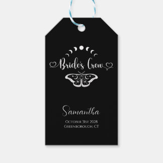 Meidenavond gepersonaliseerd hemels gotisch cadeaulabel