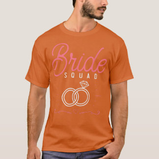Meidenavond Huwelijk Bruid Squad Trouwen Br T-shirt