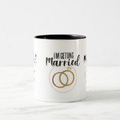 Meidenavond, ik ga trouwen tweekleurige koffiemok (Center)