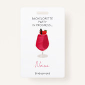 Meidenavond Meisjes Weekend Bruidsmeisje Badge (Voorkant)