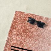 Meidenavond Meisjesreis Weekend Roze Goud Strandlaken (In situ)