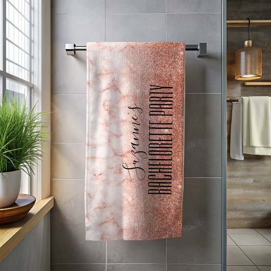 Meidenavond Meisjesreis Weekend Roze Goud Strandlaken