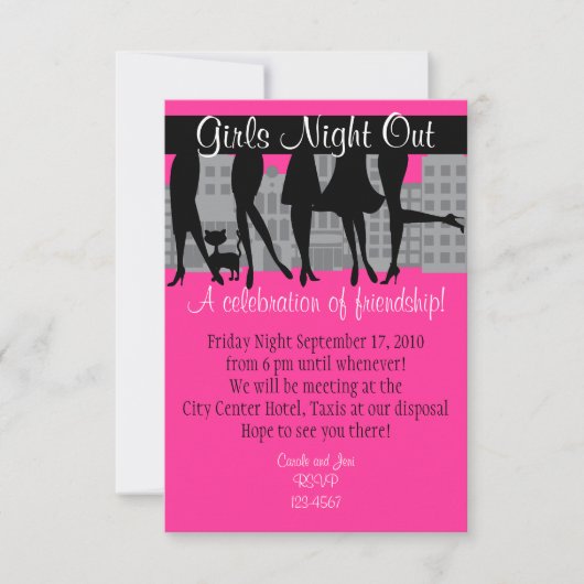 Meidenavond met Kitty Style A Kaart (Voorkant)