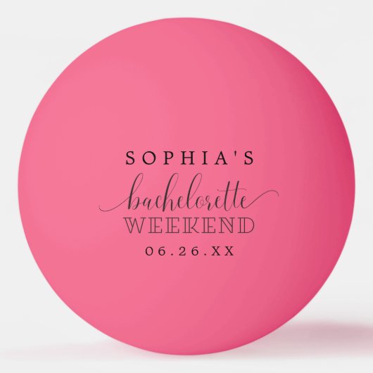 Meidenavond  pingpongbal (Voorkant)