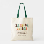 Meidenavond Retro 70s Danskoninginnen Tote Bag (Achterkant)