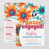 Meidenavond Retro Dazed And Verliefd Kaart (Voorkant / Achterkant)