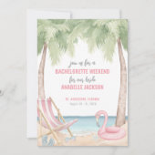 Meidenavond Strand Bruidsfeestje Kaart (Voorkant)