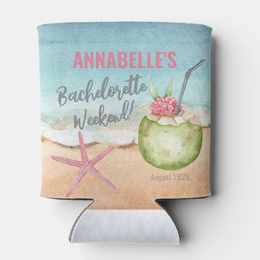 Meidenavond Weekend Leuke Strand Blikjeskoeler (Achterkant)