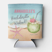 Meidenavond Weekend Mooie Strand Blikjeskoeler (Voorkant)