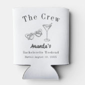 Meidenavondfeest Crew Strand Blikjeskoeler (Achterkant)
