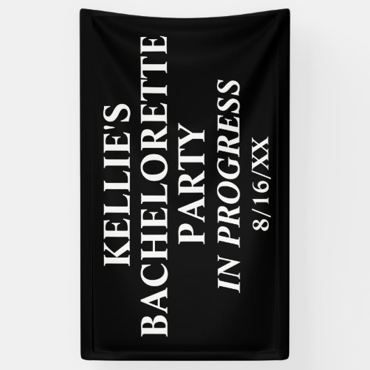 Meidenavondje aan de gang spandoek (Verticaal)