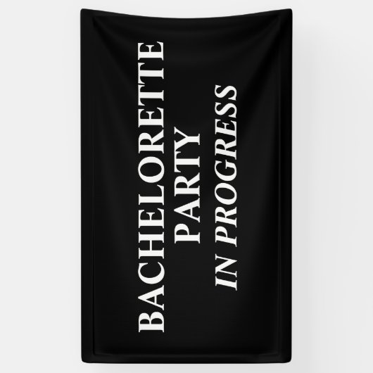 Meidenavondje in volle gang spandoek (Verticaal)