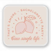 Meidenavondje Italiaanse zomervrucht esthetiek Sticker (Voorkant)