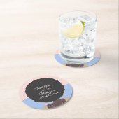 Meidenavondstrand Bruidsmeisjesfeestje    Ronde Kartonnen Onderzetter (Insitu)