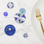 Meidenavoorfeestje Bruidsfeest Golf Blauw Bloemmot Confetti (Groep)