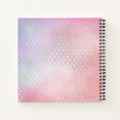 Meidenglam EMMERLIJST Roze Glitters Op Maat Gemaak Notitieboek (Achterkant)