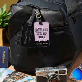 Meidenreis 2022 Meisjes Weekend Vakantie Uitstap Bagagelabel