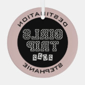 Meidenreis 2022 Meisjes Weekend Vakantie Uitstapje Glas Ornament (Achterkant)