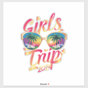 Meidenreis 2024 Weekend Zomer Strandvakantie 2024 Sticker