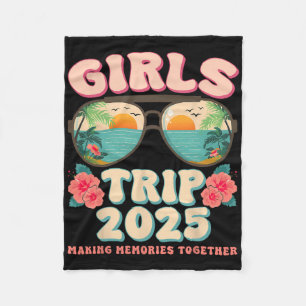 Meidenreis 2025 Strandweekend Zomer Vakantie Match Fleece Deken