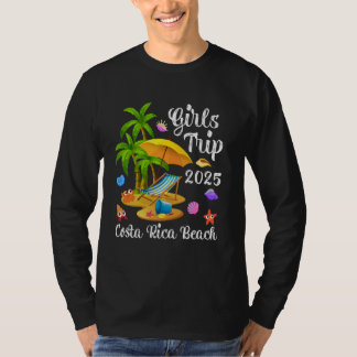 Meidenreis 2025 Zomer Vakantie Costa Rica Strand T-shirt